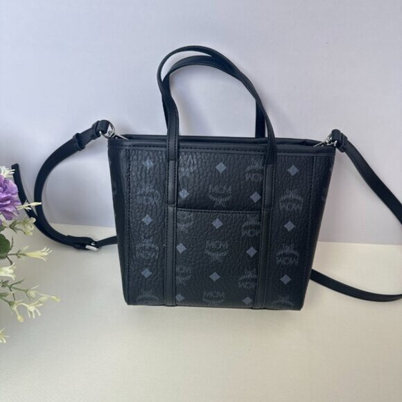 MCM Ladies Mini Shoulder Bag in Vintage Jacquard Monogram  MCM black printed handbag crossbody bag